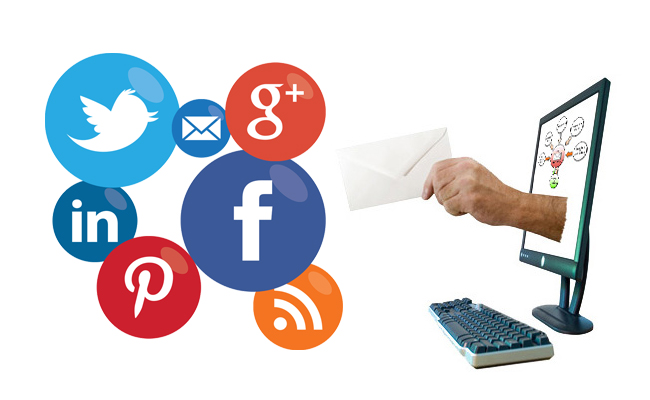 icon marketing email social media